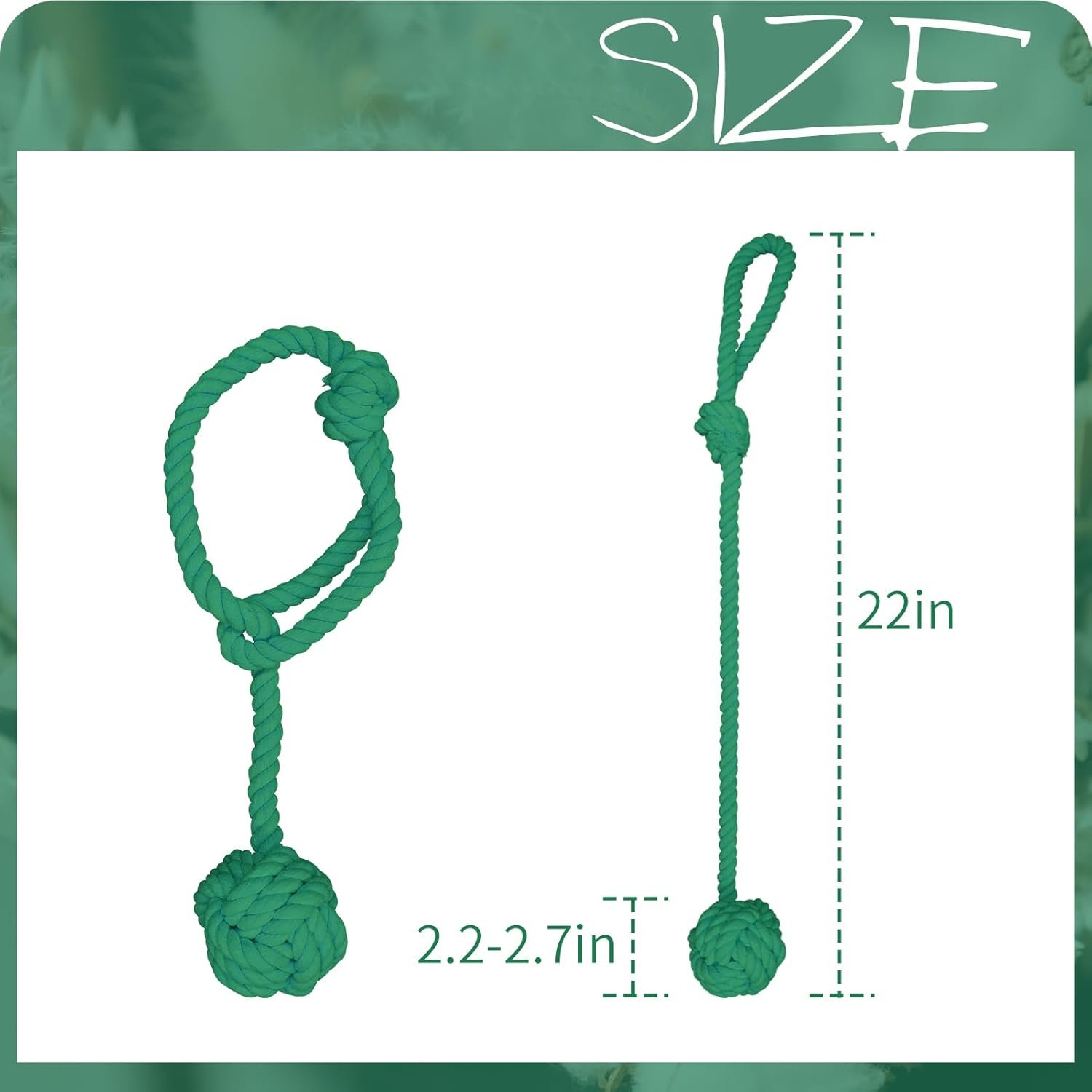 Curtain Tiebacks, 2 Packs Heavy Duty Tiebacks, Indoor/Outdoor Decorative Tie Knot Curtain Holdbacks (Green) - Image 2